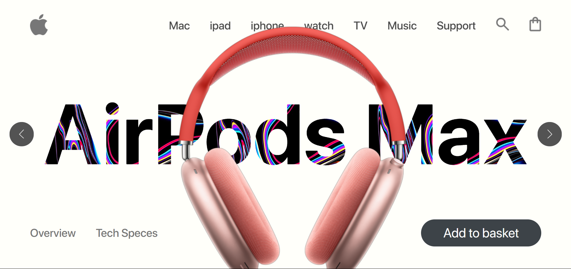 Apple Airpods Landing Page